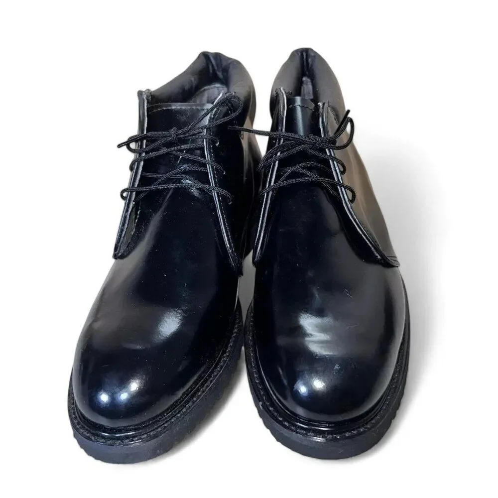 Thorogood Uniform Classic‎ Style Leather Polishable Boots Black Men's 7.5 EE